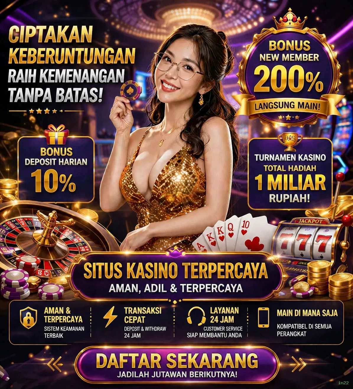 in22 Bonus Menarik